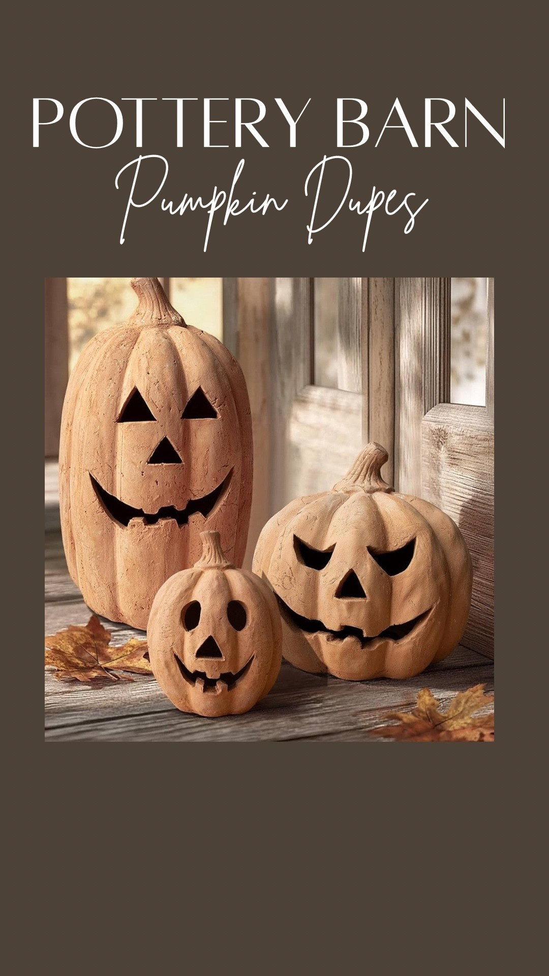 Pottery barn pumpkin look for less! 

Amazon home find, terra cotta pumpkin, fall 2025