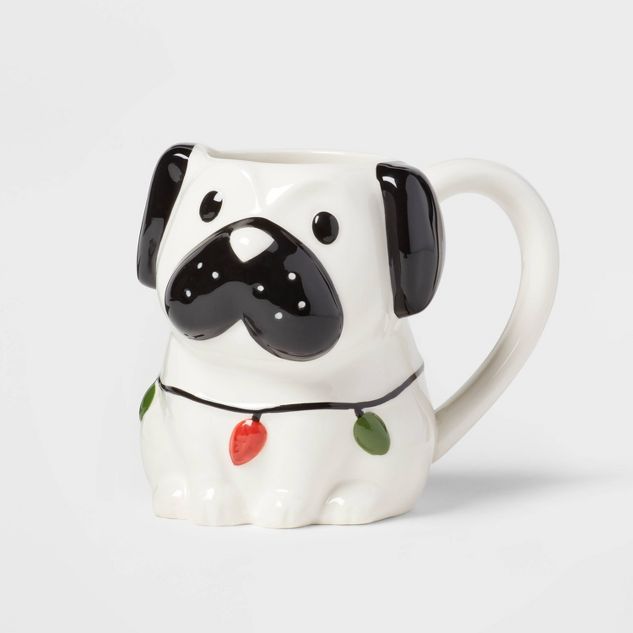 14oz Stoneware Figural Dog Mug - Wondershop&#8482; | Target