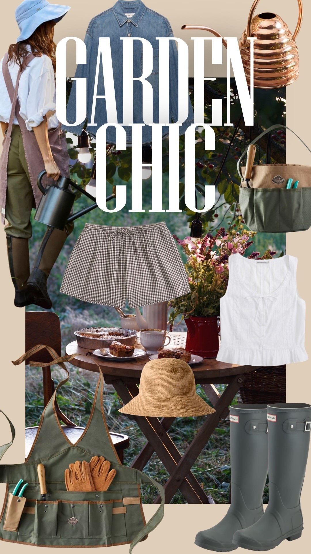 In my Garden era ✨ now that I'm leaning into the garden outdoor inspo for the backyard I want to look the part too🪴☀️ 

Spring, outdoor, gardening, garden chic, spring outfits, outfit inspo