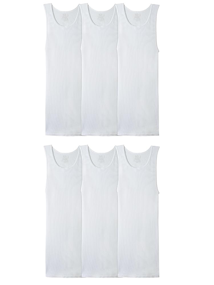 Fruit of the Loom Men's Sleeveless Tag Free Moisture Wicking Tank A-Shirt | Amazon (US)