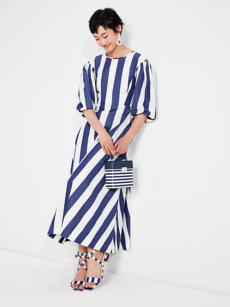 awning stripe tie back maxi dress | Kate Spade (US)