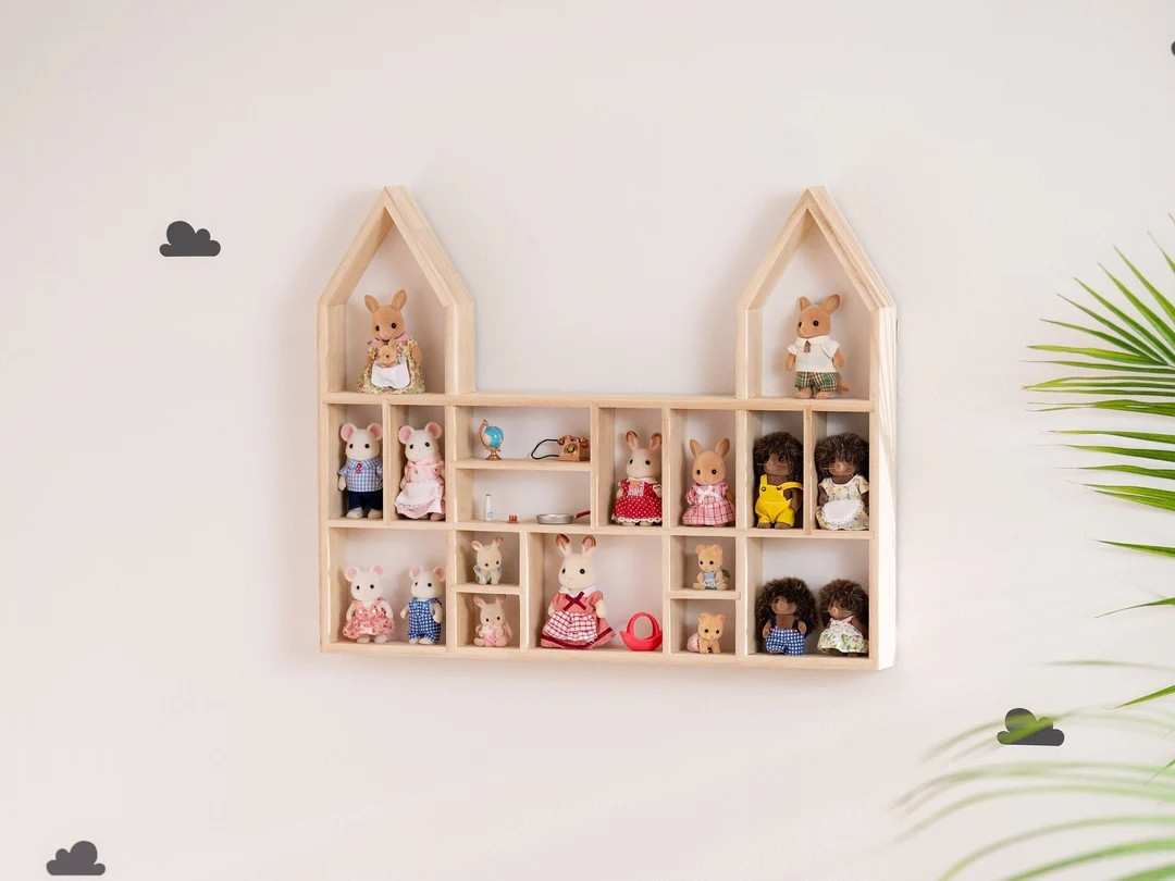Calico Critters House Calico Critters Display Shelf Wooden Castle Shelf - Etsy | Etsy (US)