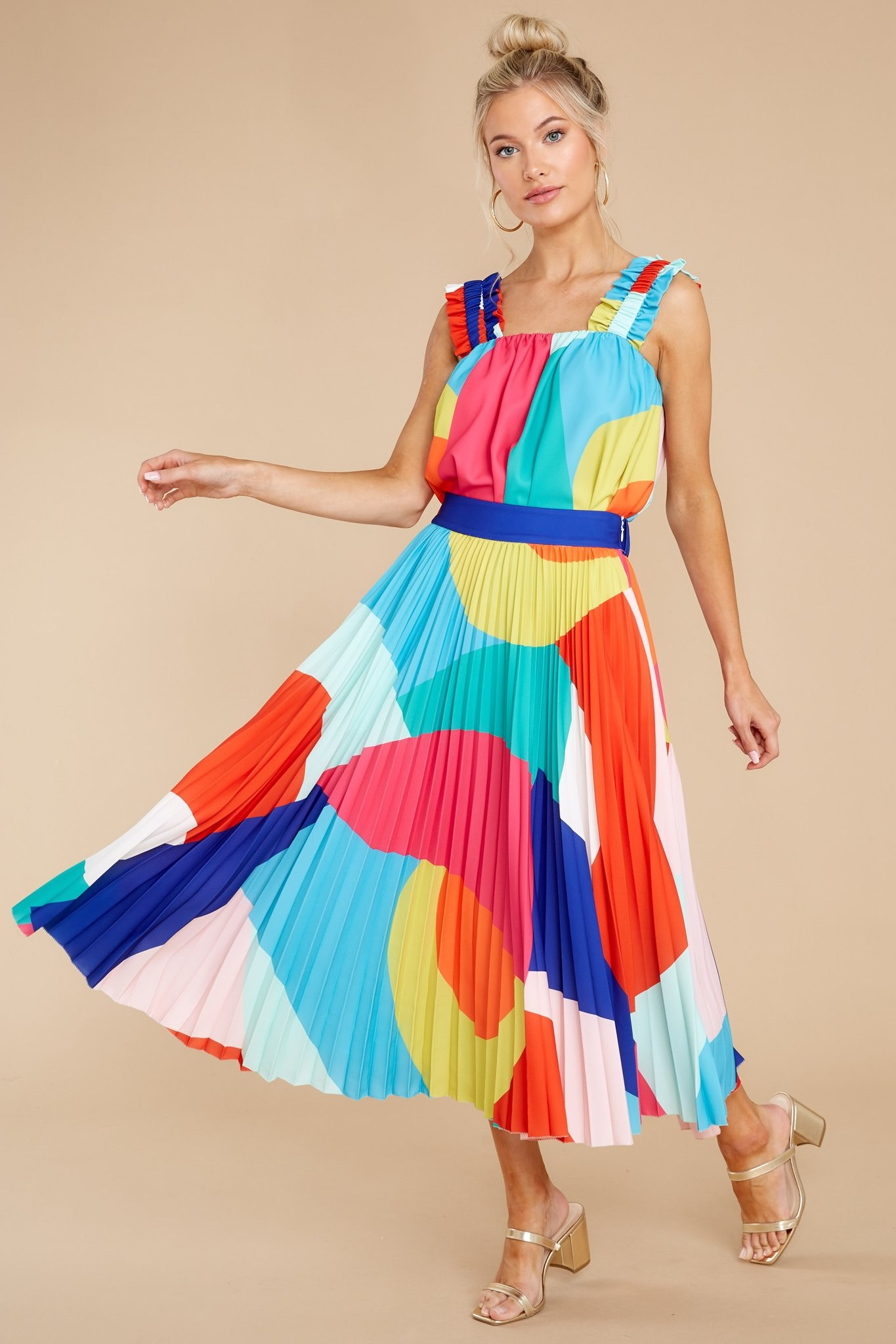 Danny Calypso Colorblock Tank | Red Dress 