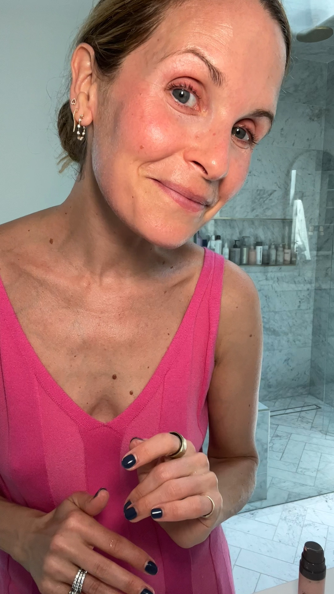 Trying out the Miracle Balm from Jones Road. This is the color Dusty Rose, with light shimmer. It goes on so easily, you can apply with fingers or their brush. It adds a touch of color with so much glow and light. New product in the bag!

#LTKVideo #LTKBeauty