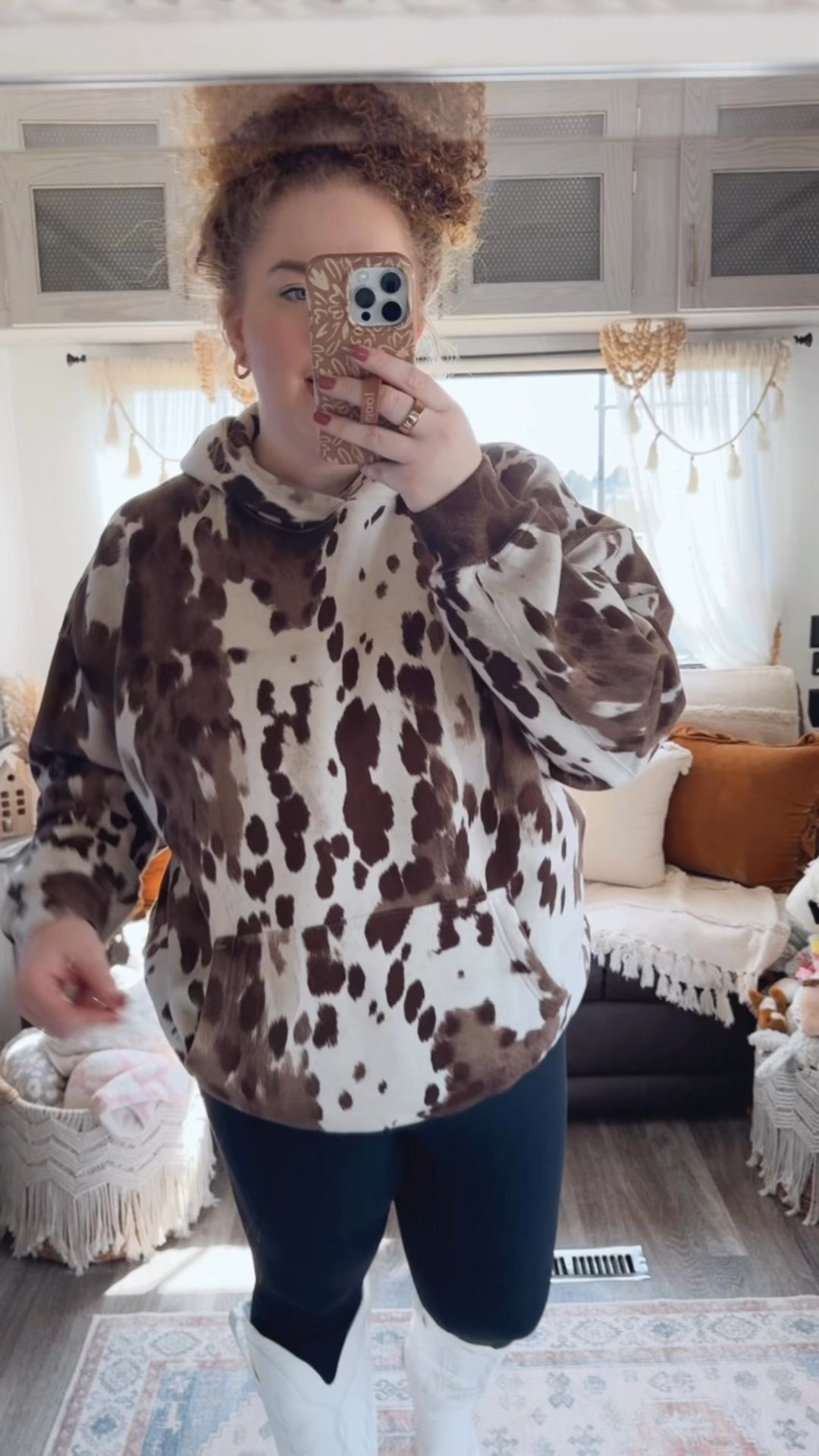 Fall western vibes 🤠🍂 cozy, casual, and just the right amount of cowgirl charm ✨ concert outfit | concert look | boho cowgirl | Nashville outfit | Nashville bachelorette look | Morgan wallen concert outfit | Taylor swift concert outfit | country concert outfit | western concert outfit | concert season | cowgirl boots | amazon cowgirl boots | white cowgirl boots | amazon white cowgirl boots | amazon boots | amazon finds | amazon fashion | amazon outfit | amazon look | amazon concert outfit | amazon concert finds | western concert outfit | western fashion | amazon western fashion | amazon western outfit | hoodie | Abercrombie hoodie | cow print hoodie | western hoodie | leggings | amazon leggings | black leggings | leggings outfit | western leggings outfit | amazon cowgirl hat | cowgirl hat | amazon neutral cowgirl hat | fall concert | fall concert outfit | fall western outfit 

#LTKStyleTip #LTKMidsize #LTKSaleAlert