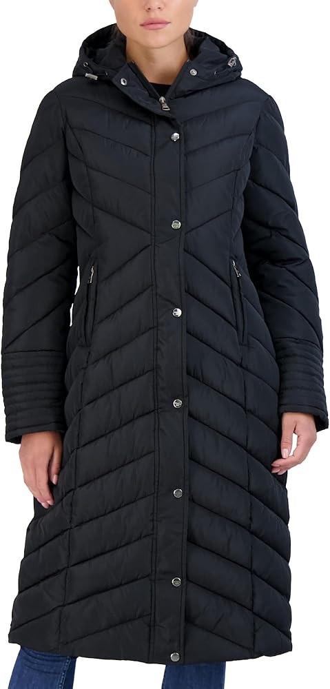 Madden Girl Womens Maxi Puffer Winter Coats - Long Quilted Jackets for Women Weather Resistant Pu... | Amazon (US)