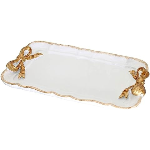 Gisela Adorable Bow-knot Trinket Dish Resin Jewelry Tray Perfect for Holding Small Jewelries, Nec... | Amazon (US)
