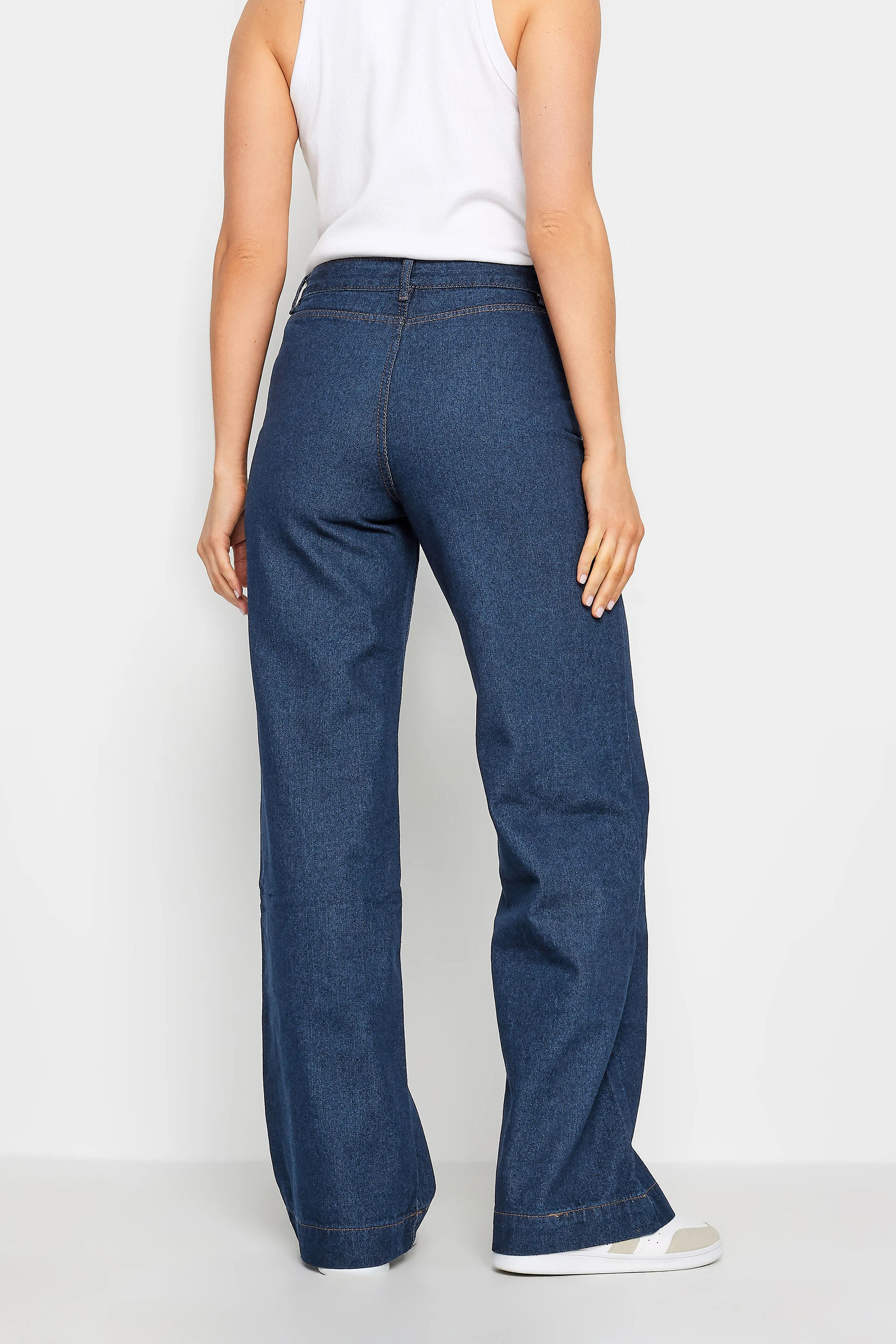 LTS Tall Indigo Blue Pocket Detail Wide Leg Jeans | Long Tall Sally