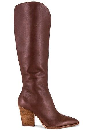 Dolce Vita Rocky Boot in Chocolate Leather from Revolve.com | Revolve Clothing (Global)