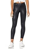 The Drop Women's Nia Leather Look Coated Stretch Nylon Legging, Black, XXS | Amazon (US)