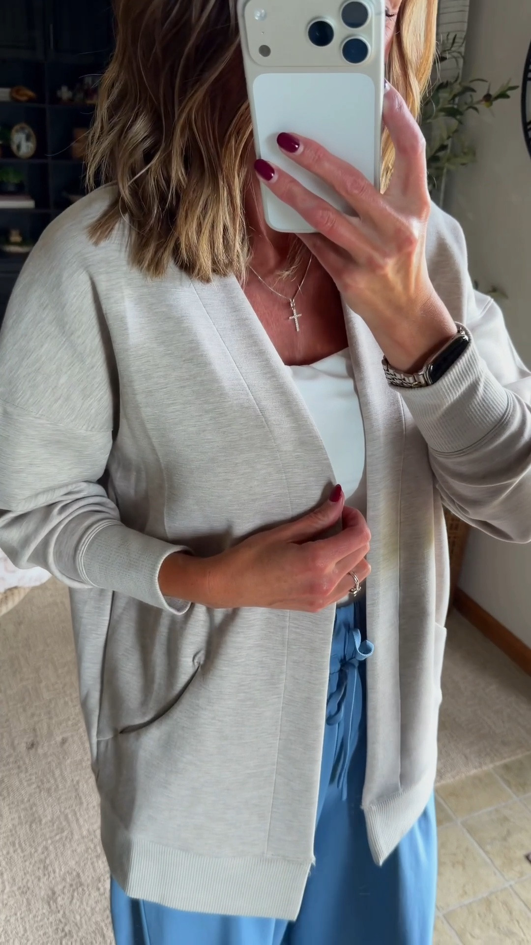 Target cardigan on sale. 🎯 Runs big. Sized down to XS. 
Pants/ medium 

@Target

#LTKSaleAlert #LTKSeasonal