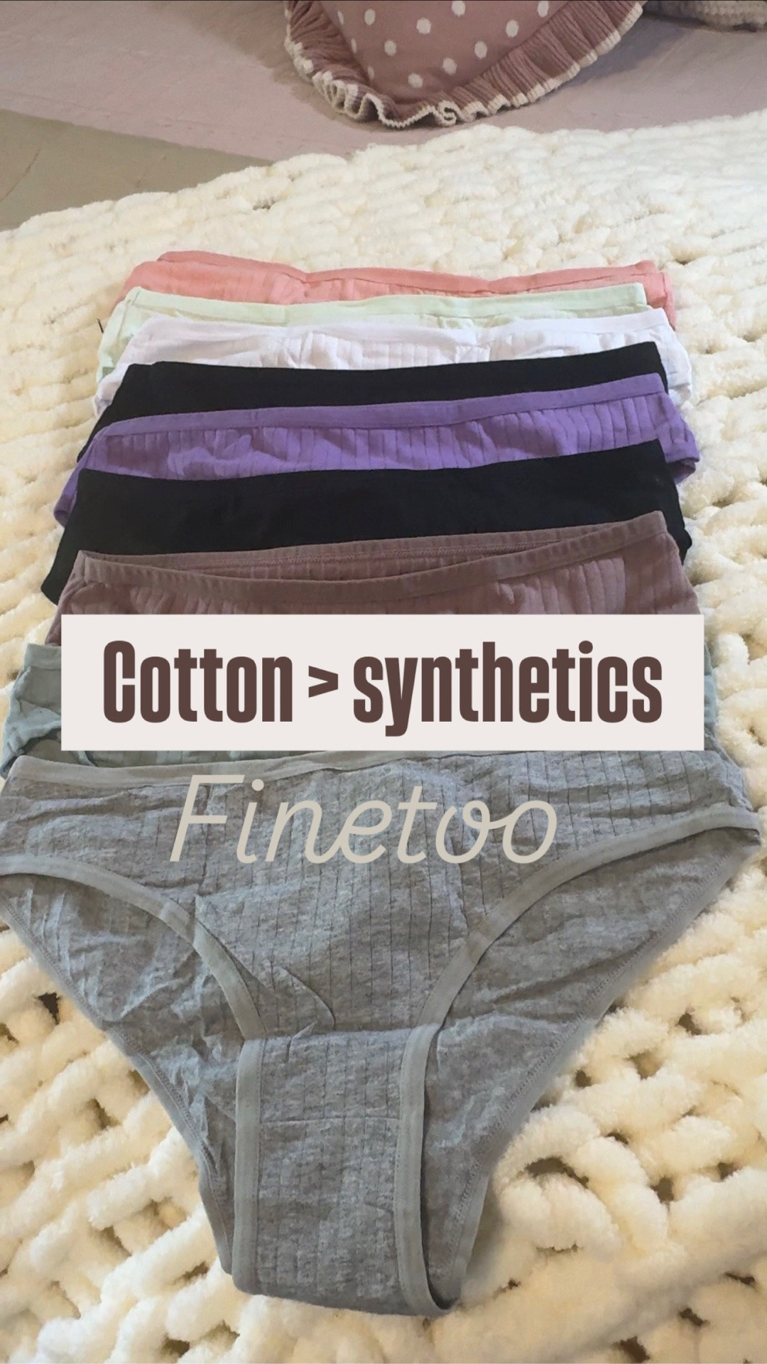 Cotton beats synthetic every day!  Be kind to your body. 

Soft, breathable, comfortable… once you switch to cotton underwear, it’s hard to go back 🤍

Cute is great, but feeling comfortable all day? Even better. These have officially become my everyday favorites.


I tagged several different styles of this popular underwear here. All 95% cotton. 

#ootdstyle #outfitinspo #dailyoutfits #styleinspo #fashioninspo #outfitideas #everydaystyle #chicandcasual #effortlessstyle #LTKstyle #fashionover50