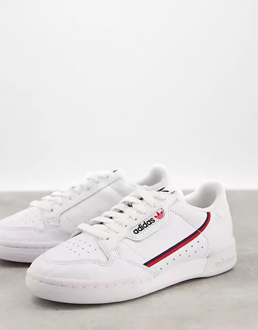 adidas Originals continental 80 trainers in white | ASOS (Global)