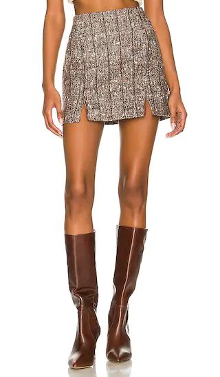 Christa Skirt in Brown Multi | Revolve Clothing (Global)