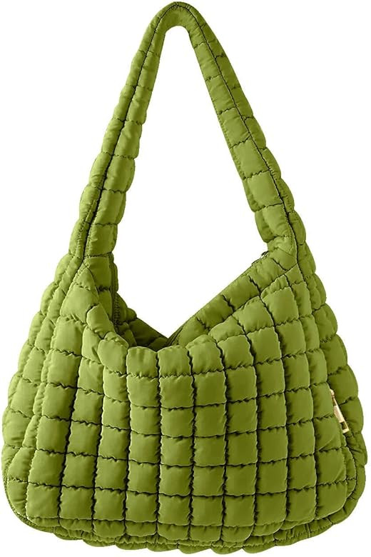 Women's Quilted Bag Large Puffer Tote Bag Padded Large Capacity Hobo Purse Lightweight Nylon Zipp... | Amazon (US)