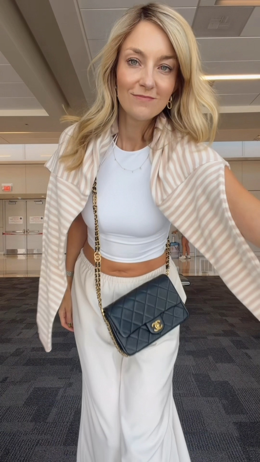 If leggings aren't your vibe for travel day, you NEED this outfit! ✈️ $30 Target pants give total Aritzia vibes and complete the entire wrinkle-free look. So comfy, ridiculously soft, and perfect for long flights! #traveloutfit #comfyoutfit #targetfinds #aritziastyle #airportoutfit @kohls cardigan, @Aritzia top, @Target pants, @DSW shoes.

#LTKootd #LTKTravel #LTKSaleAlert