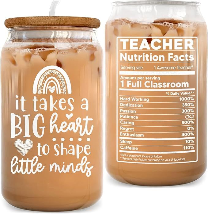 Best Teacher Gifts For Women - It Takes A Big Heart To Shape Little Minds Teacher Stuff Teacher A... | Amazon (US)