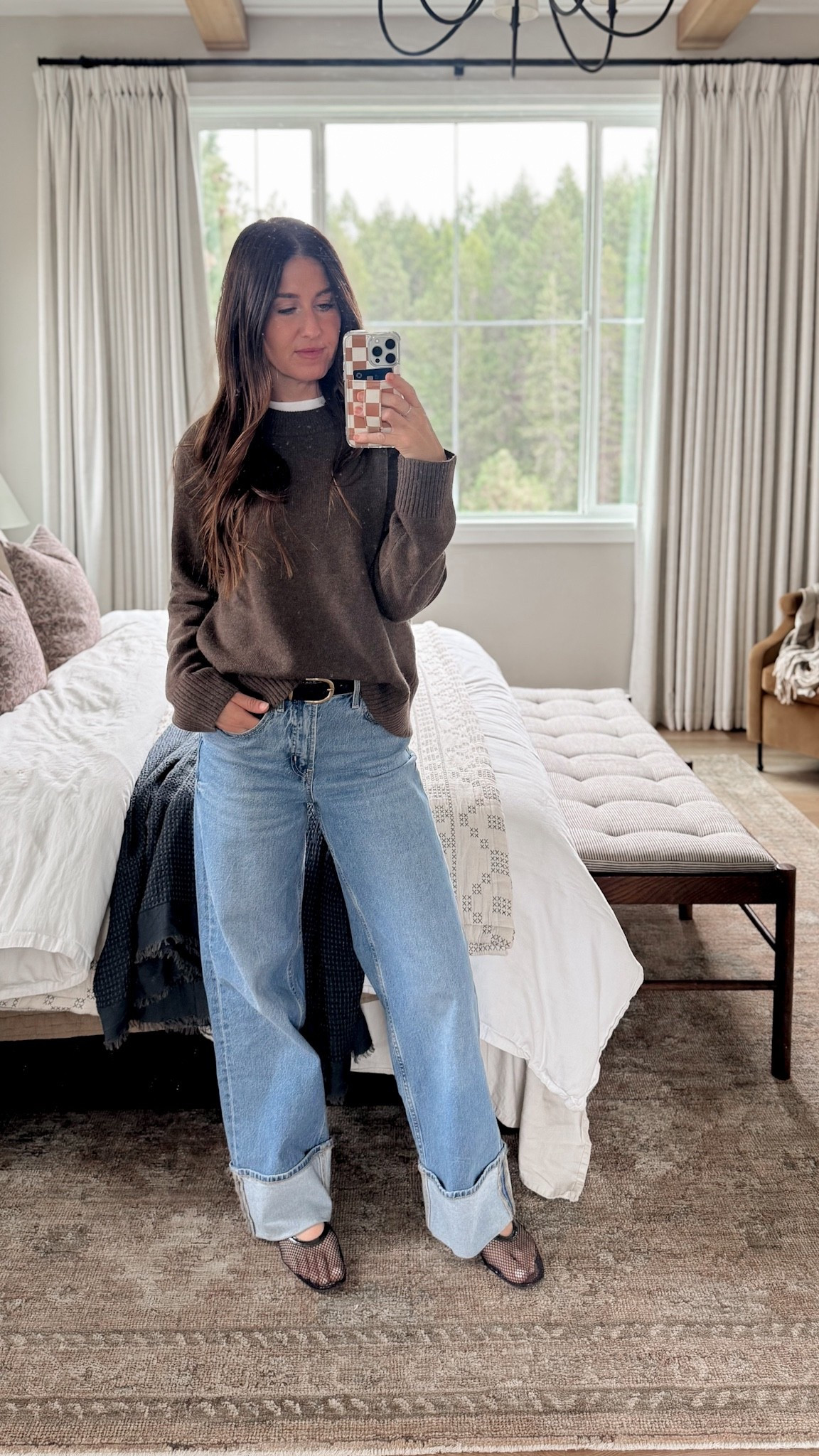 Church fit - the softest cashmere sweater you’ll ever put in your body & the perfect tee for that peekaboo collar moment. Denim is currently BOGO FREE! 

Jeans, denim, cuffed denim, belt, madewell, old navy, mesh shoes, target, cashmere sweater, quince, tee, basics, bedroom decor, bedding, bed, mcgee and co, rug, fall,  

#LTKSeasonal #LTKStyleTip #LTKFindsUnder50