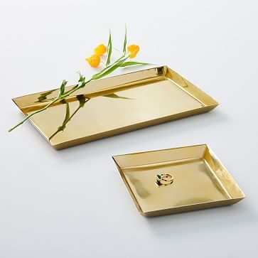 Foundations Metal Brass Trays | West Elm (US)