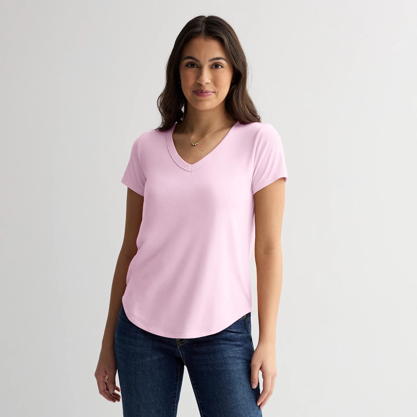 Juniors' SO® Short Sleeve V-Neck Tee | Kohl's