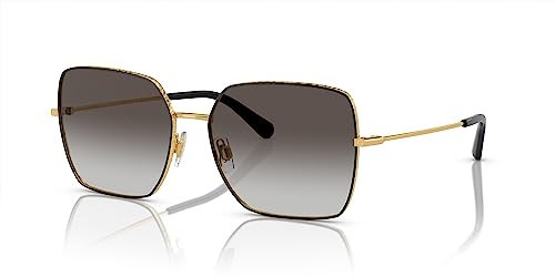 Dolce & Gabbana DG2242-13348G Sunglasses Black Gold/Grey Gradient 57mm | Amazon (US)