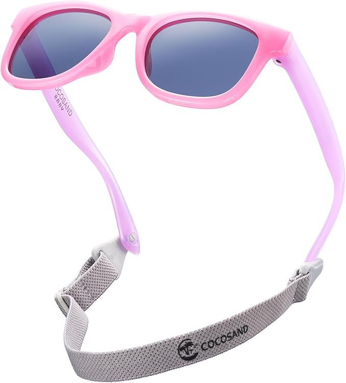 COCOSAND Flexible Polarized Baby Sunglasses with Strap UV Protection for Toddler Infant Girl Boy ... | Amazon (US)
