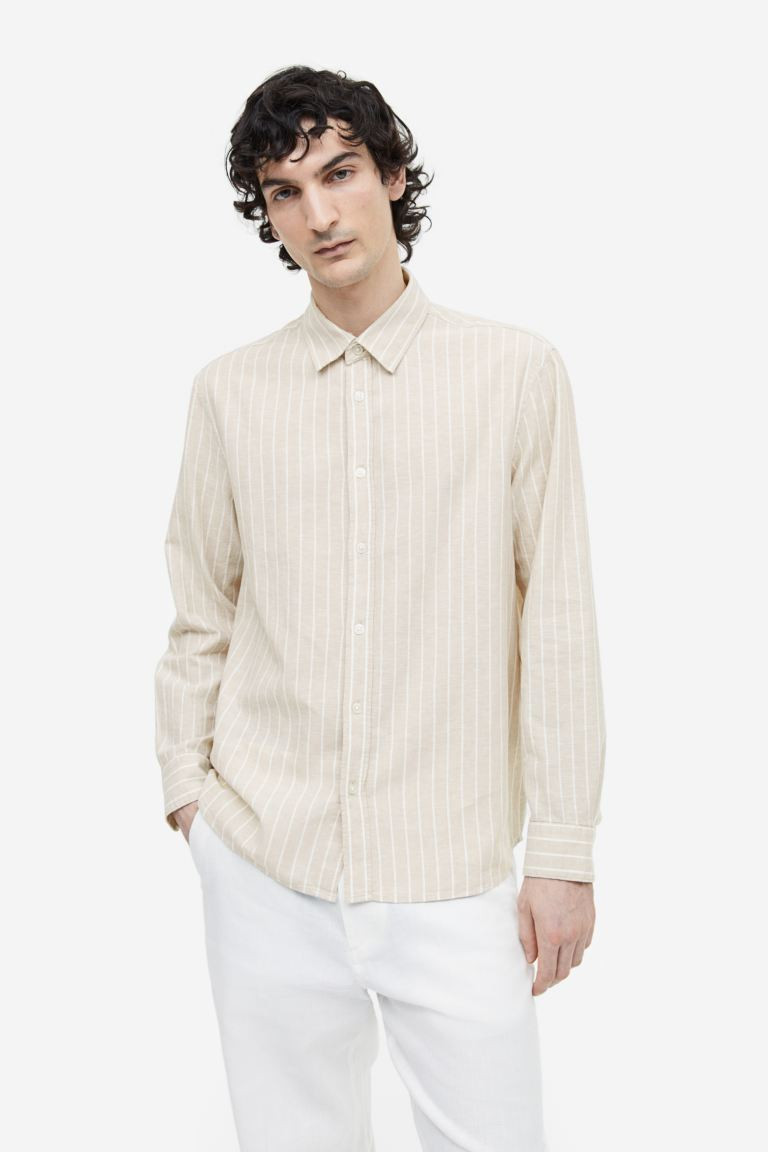 Regular Fit Linen-blend Shirt | H&M (US + CA)