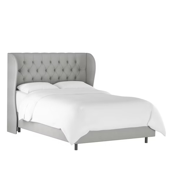 Tufted Velvet Upholstered Wingback Bed - Threshold™ | Target