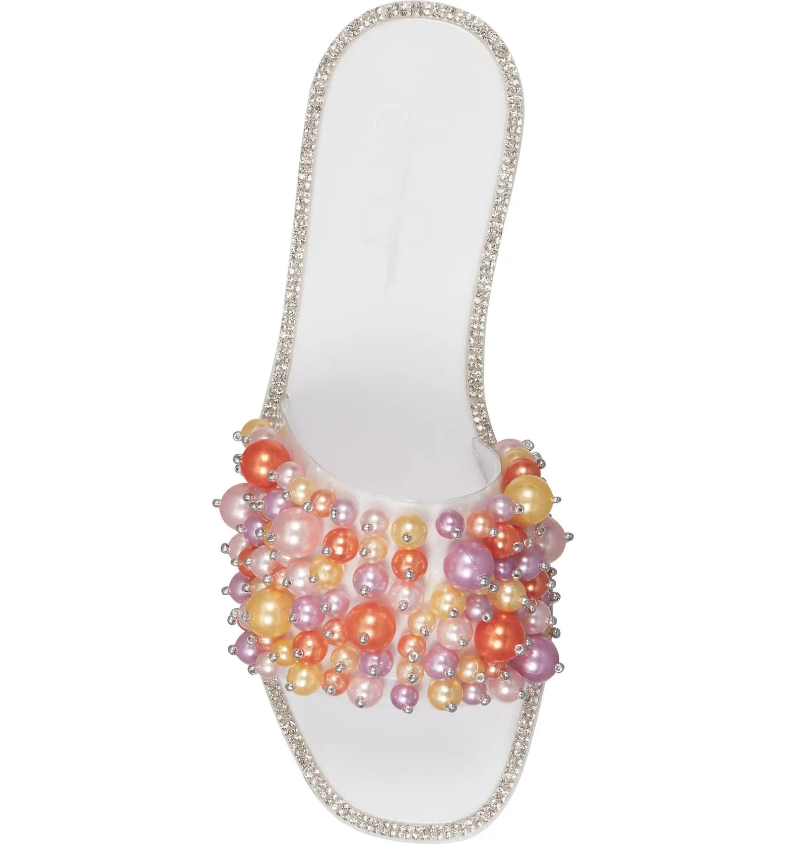 JESSICA SIMPSON Kassime Crystal Embellished Jelly Slide Sandal | Nordstrom | Nordstrom