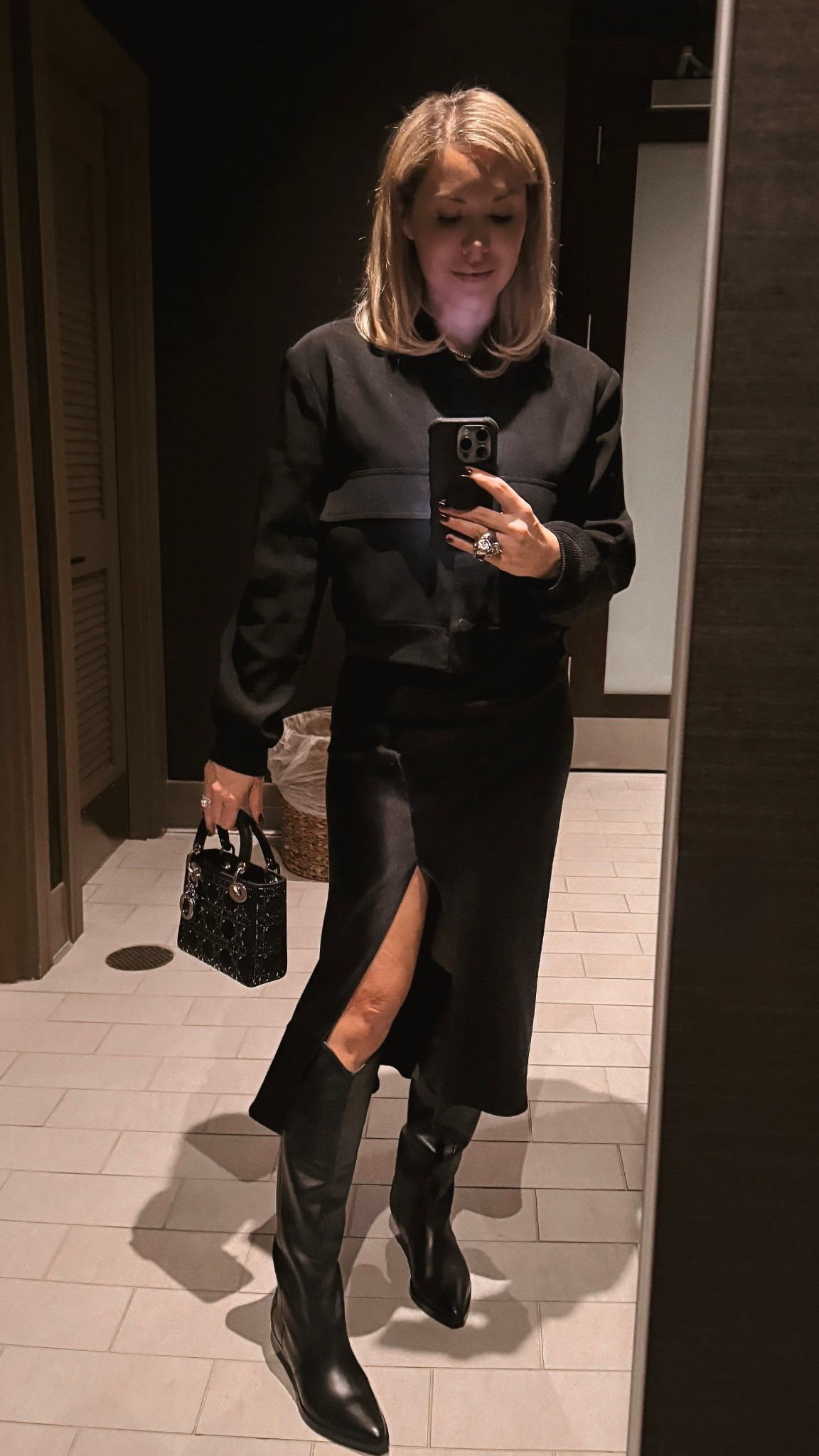 A little high low - skirt is Anine Bing (old) and wearing an Amazon jacket as a top 

#LTKootd #LTKFindsUnder50 #LTKdayinmylife