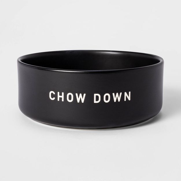 6Cup Dog Bowl with Resist Pattern - Matte Black - Boots & Barkley™ | Target