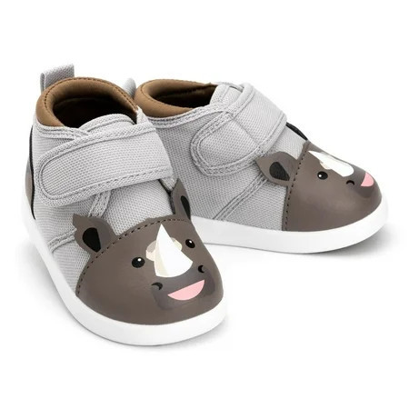 ikiki Rhino Squeaky Toddler Shoes | Gray | Walmart (US)