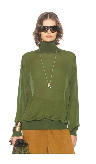 Helsa Madeira Turtleneck in Green. - size L | Revolve Clothing (Global)