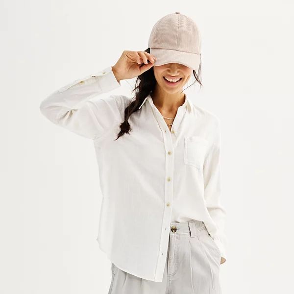 Women's Sonoma Goods For Life® Everyday Essential Button-Down Shirt | Kohl's