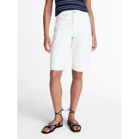 Time and Tru Women s Barrel Bermuda Shorts Sizes 0-20 | Walmart (US)
