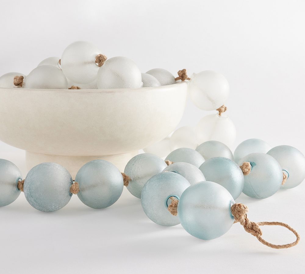 Handcrafted Oversized Sea Glass Garland | Pottery Barn (US)