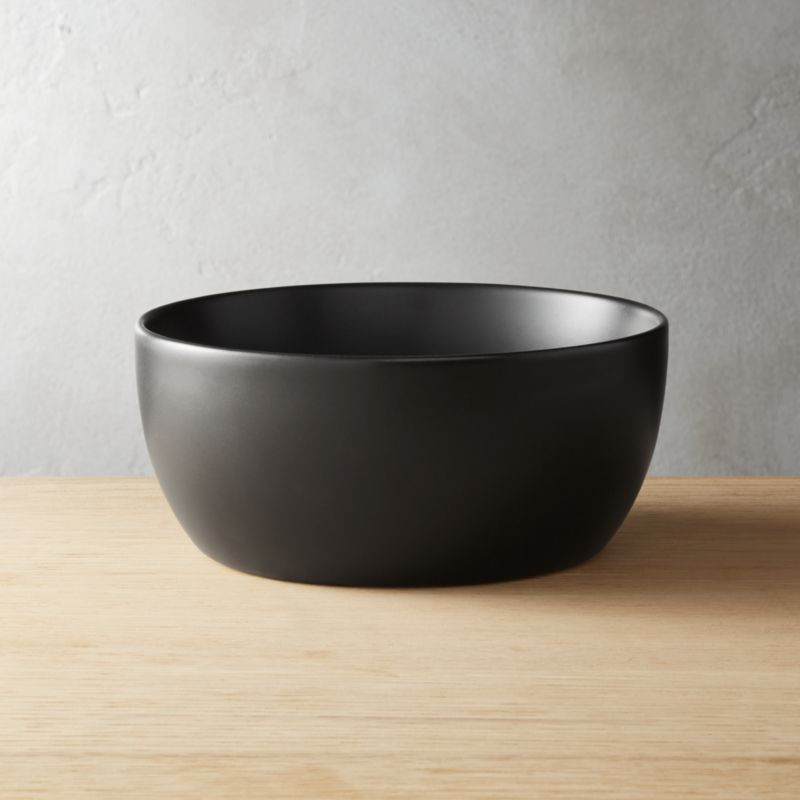 Crisp Matte Black Soup Bowl + Reviews | CB2 | CB2