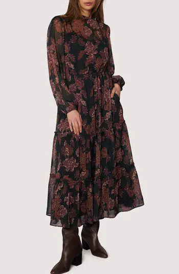 Whispers of Bohemia Long Sleeve Maxi Dress | Nordstrom