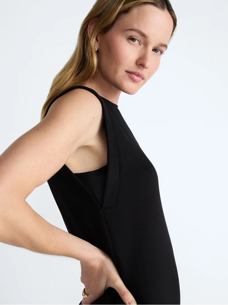 Scoop Women's and Women's Plus Scubaknit Sleeveless Maxi Dress, Sizes XS-4X - Walmart.com | Walmart (US)