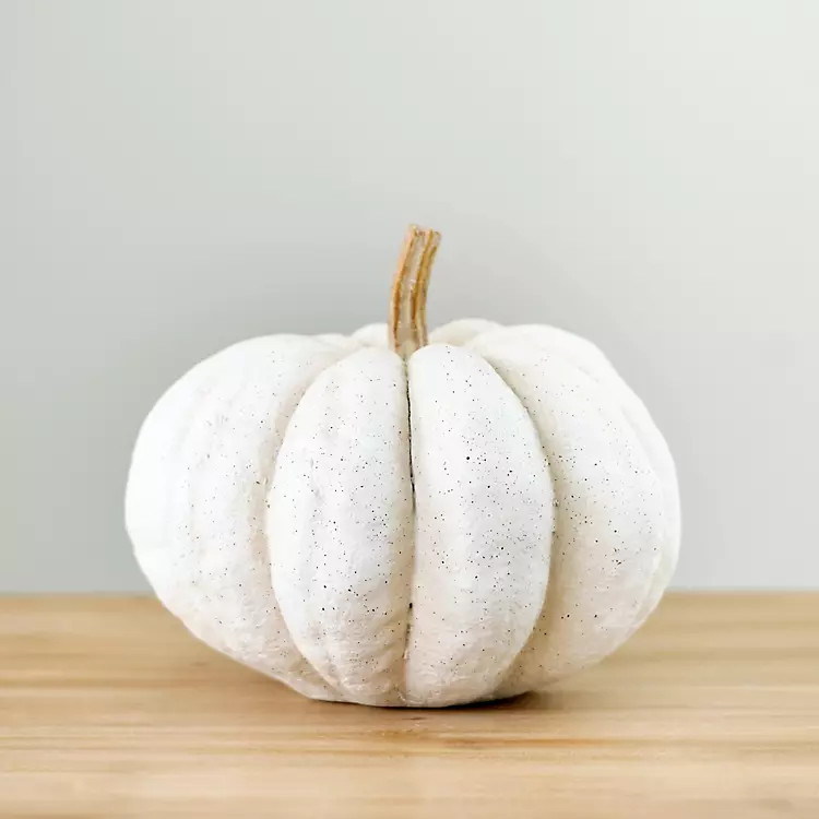 White Realistic Pumpkin Statue, 8.4 in. | Kirkland's Home