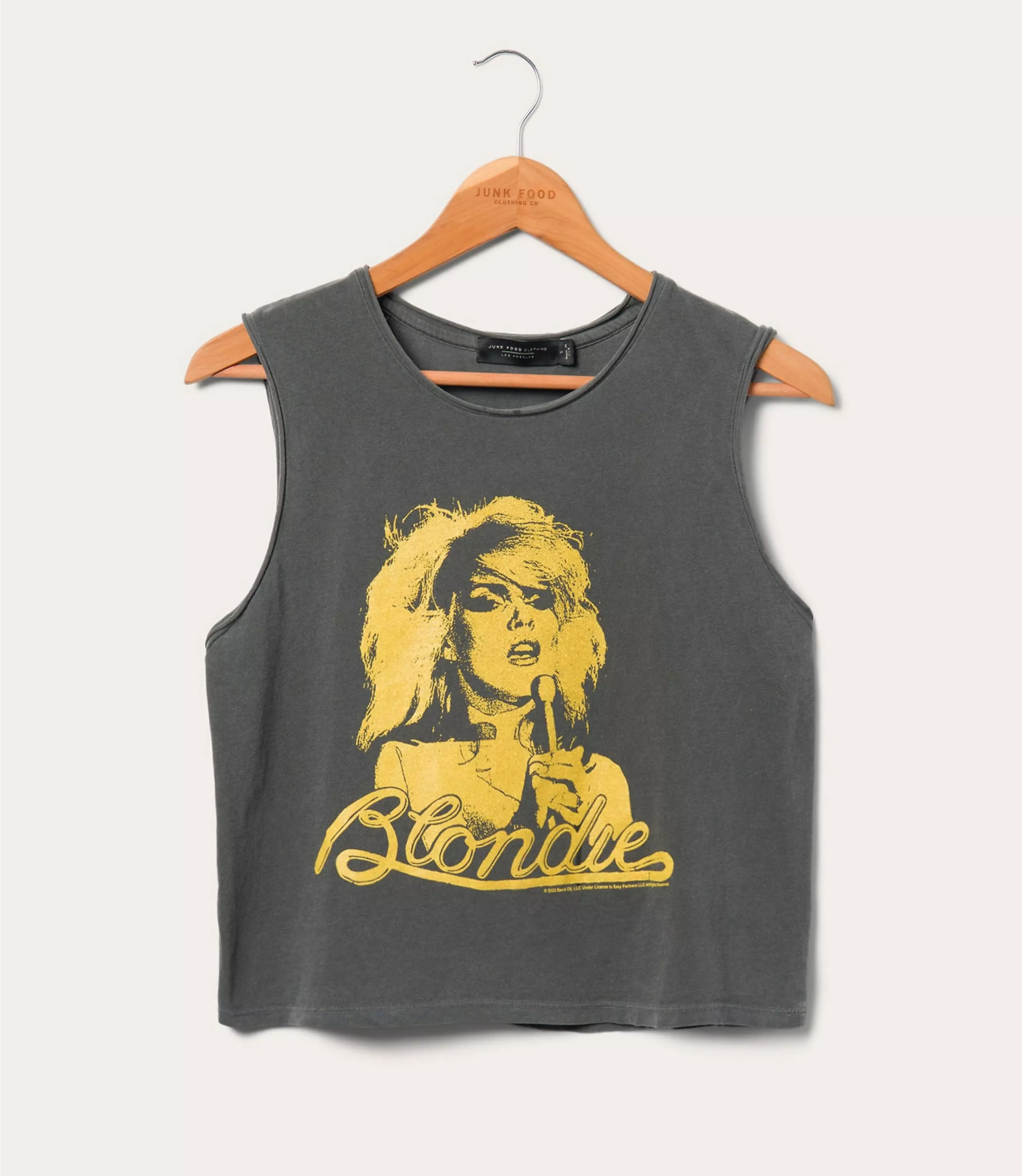 Junk Food Blondie Gold Cropped Muscle Tank | LOFT