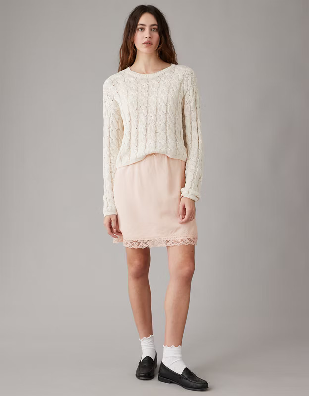 AE High-Waisted Slip Skirt | American Eagle Outfitters (US & CA)