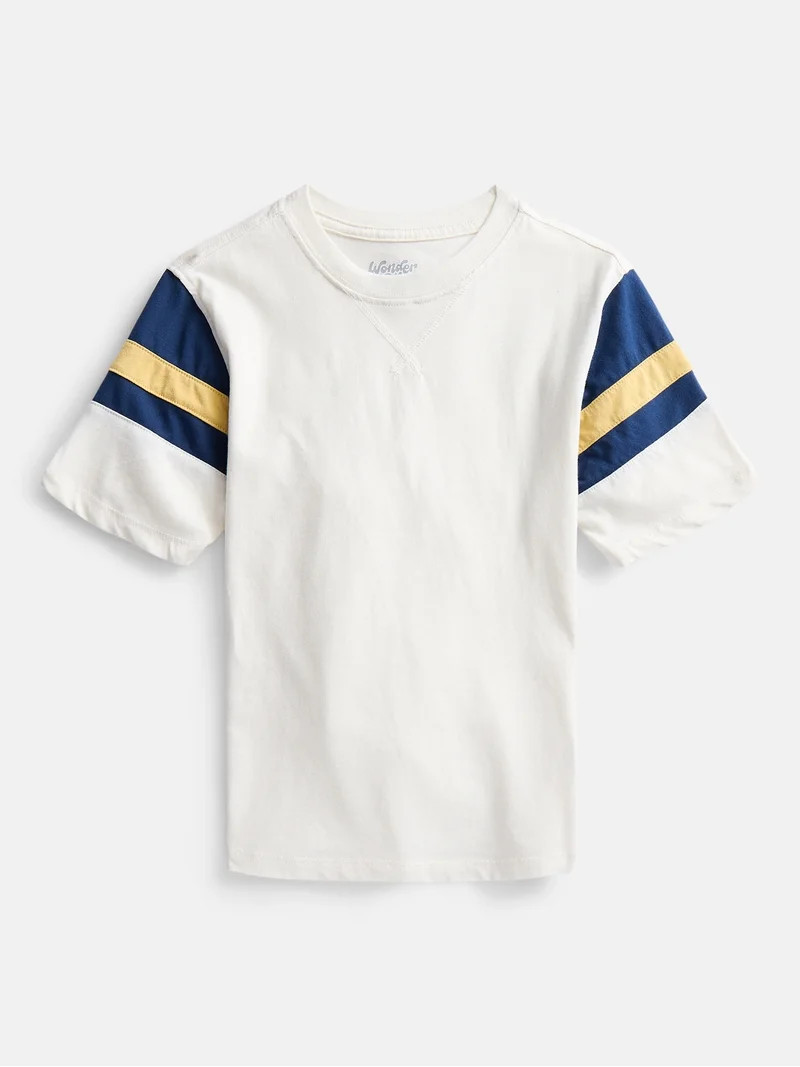 Wonder Nation Boys Football Tee with Short Sleeves, Sizes 4-18 | Walmart (US)