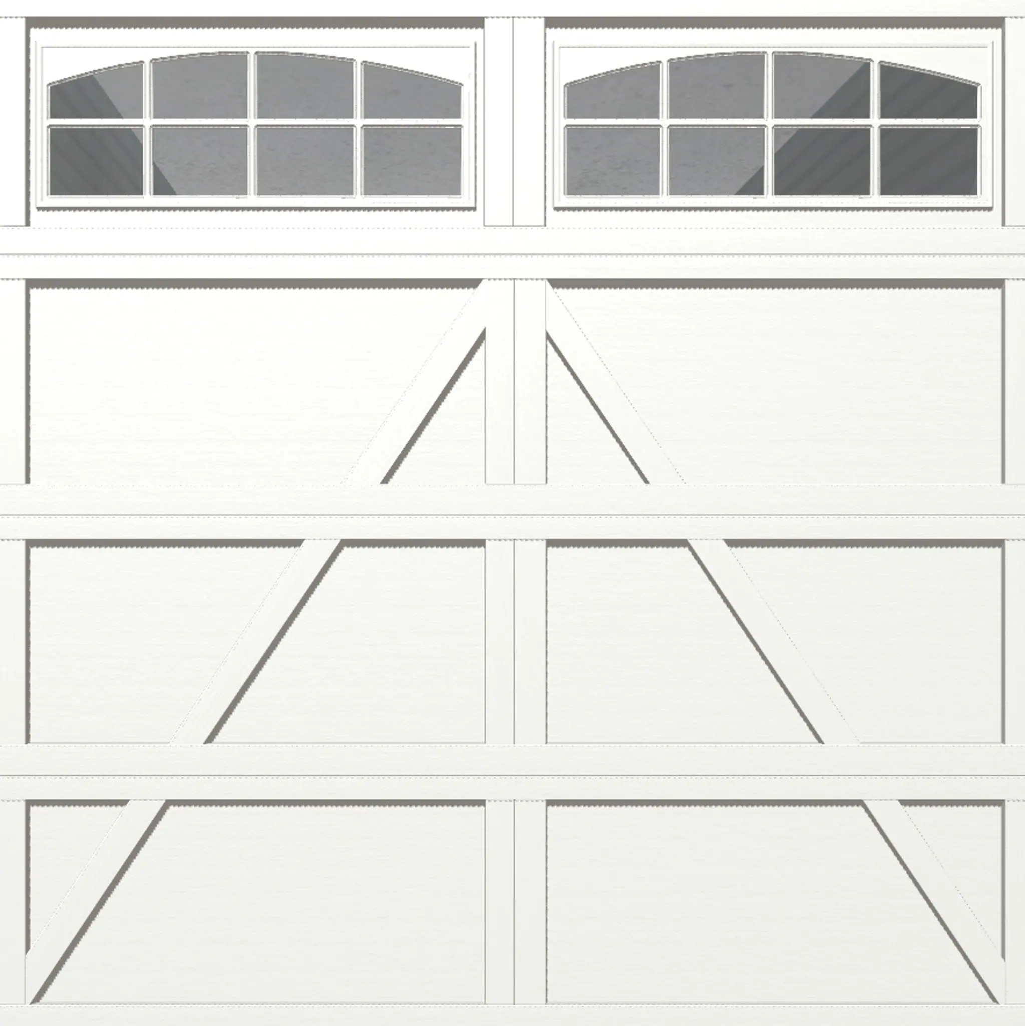 Wayne Dalton Classic Steel Model 9405 8-ft x 8-ft 10 R-Value Insulated White Single Garage Door with Windows one_size | WD9405CHWCSDIII88 | Lowe's