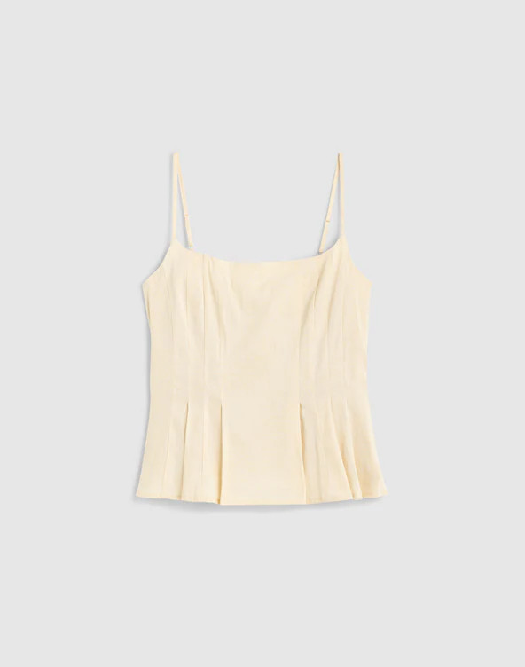Darted Peplum Cami Top | Madewell