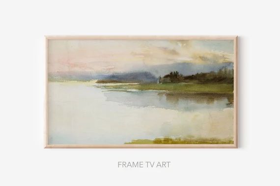 EVENING  Samsung Frame TV Art Vintage  Seascape Painting  | Etsy | Etsy (US)