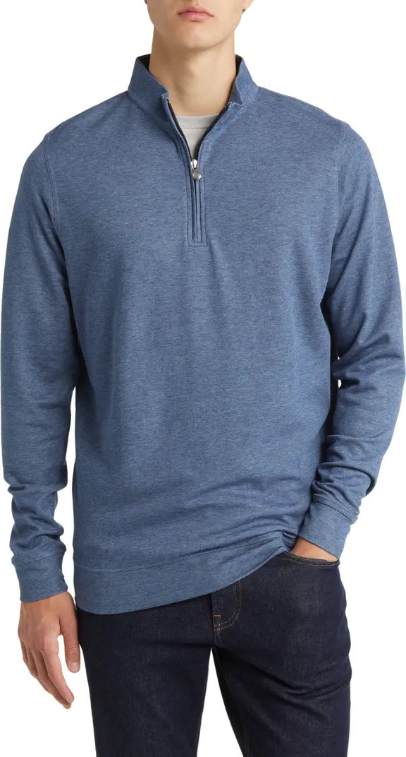 Stripe Crown Comfort Quarter Zip Pullover | Nordstrom