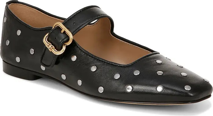 Michaela Stud Mary Jane Flat (Women) | Nordstrom Rack