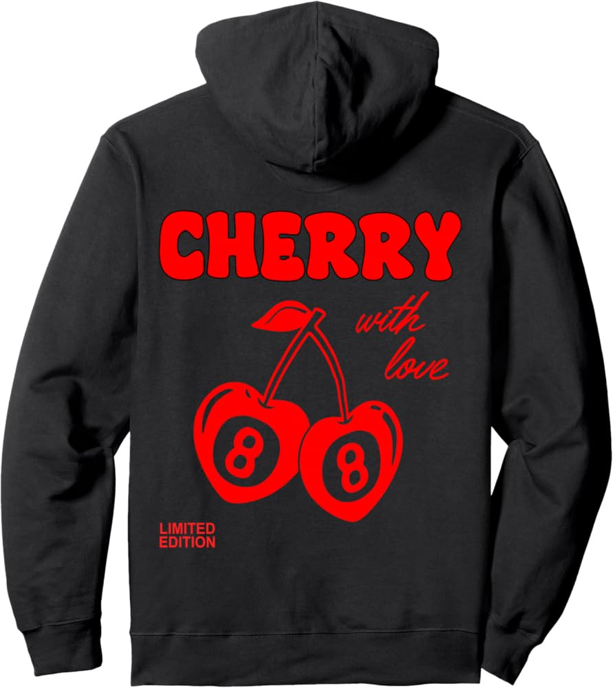 Cherry With Love For Girls And Women Pullover Hoodie | Amazon (US)