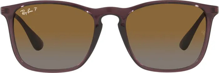 Ray-Ban 54mm Gradient Polarized Rectangular Sunglasses | Nordstrom | Nordstrom